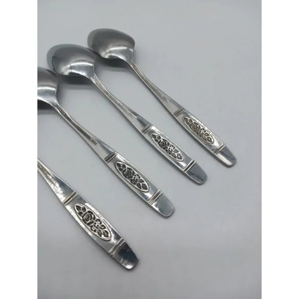 4 Vtg Oneida Rose Pendant 6